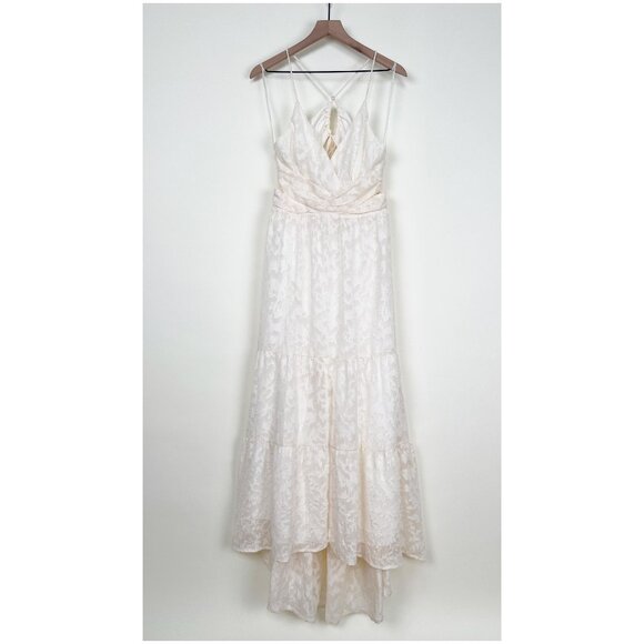 Anthropologie ASTR The Label Frolic Cutout Maxi Dress Wedding Bride Boho Coastal - Picture 7 of 16